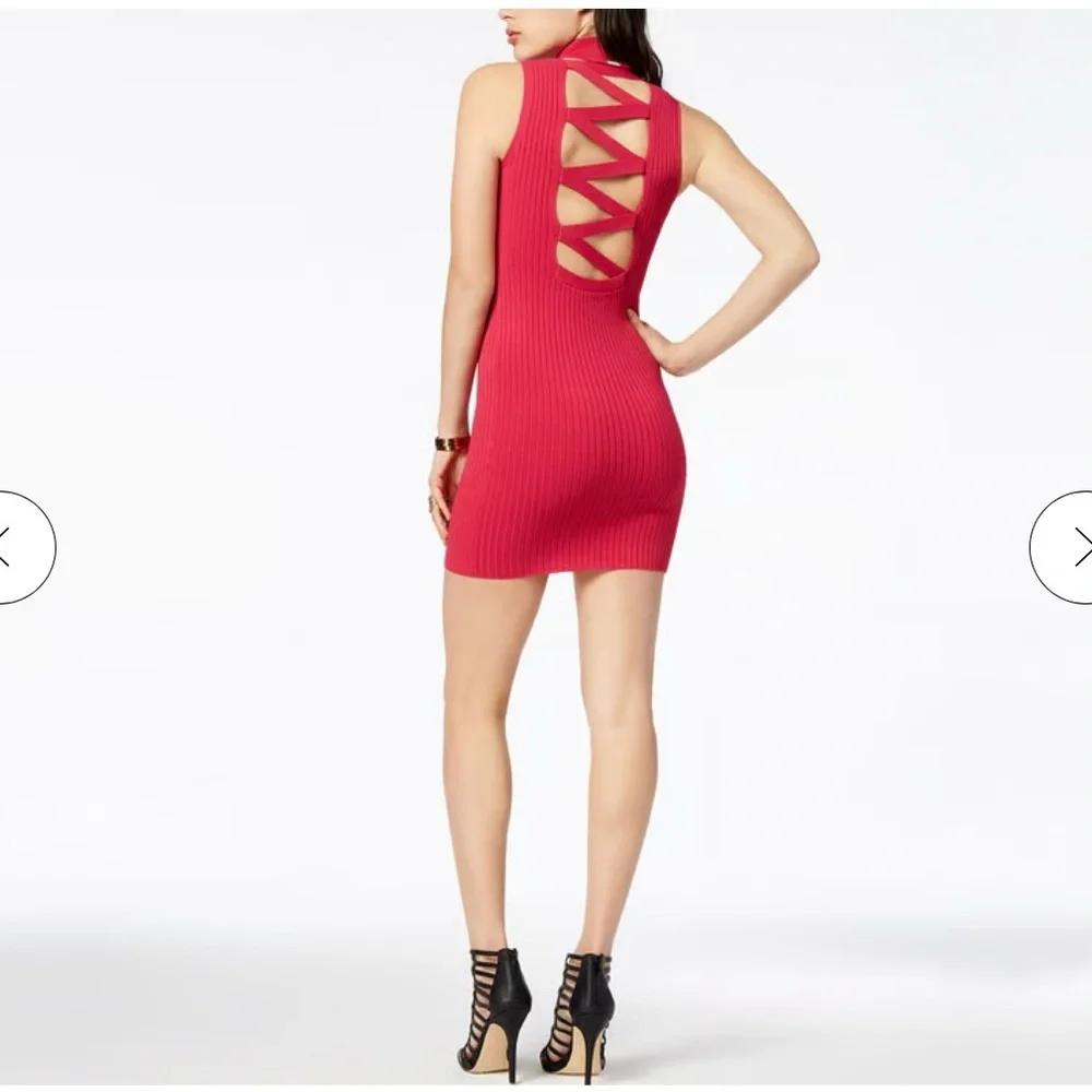 GUESS Ribbed Mini Dress - Picture 3 of 11